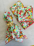 Bountiful Garden Cloth Napkins, set of four: 20inch dinner