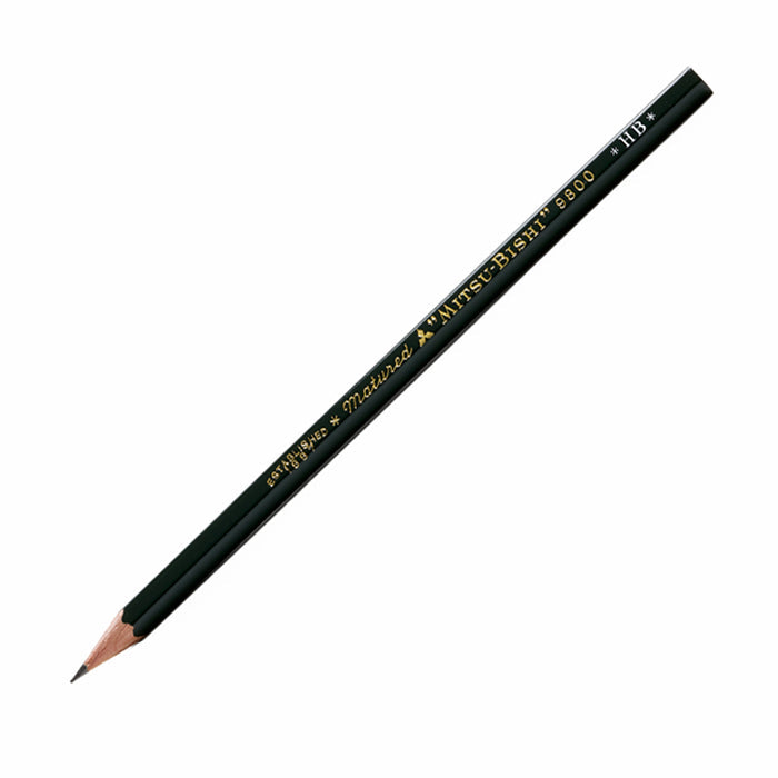 Box of 12 HB 9800 pencils — by Mitsubishi
