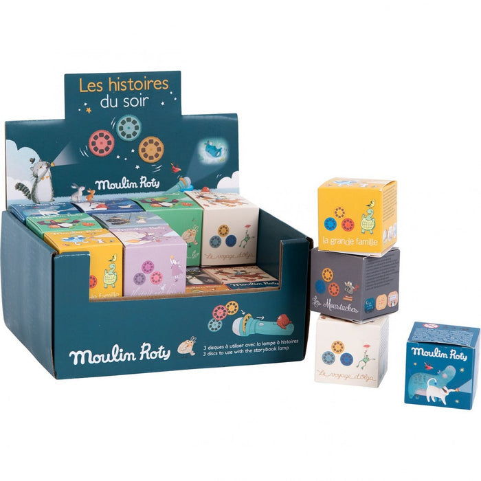 BOX OF 3 STORIES FOR THE STORYBOOK LAMP (different themes) — by Moulin Roty