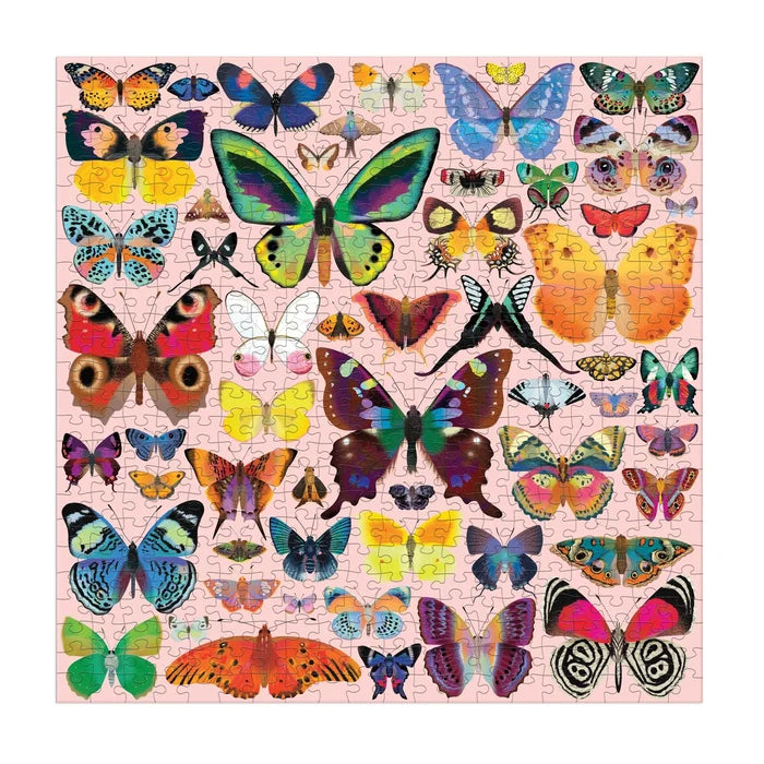 BRILLIANT BUTTERFLIES, 500 PIECES PUZZLE — by Mudpuppy