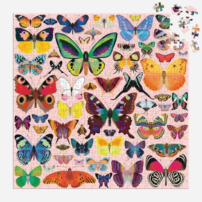 BRILLIANT BUTTERFLIES, 500 PIECES PUZZLE — by Mudpuppy