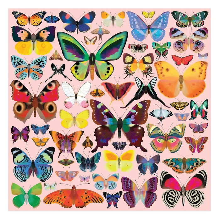 BRILLIANT BUTTERFLIES, 500 PIECES PUZZLE — by Mudpuppy