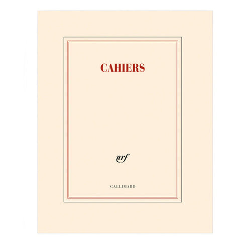"CAHIERS" NOTEBOOK — by Gallimard