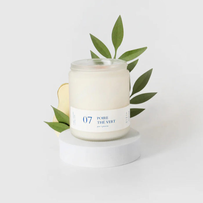 CANDLE, Pear + Green tea — by Flambette