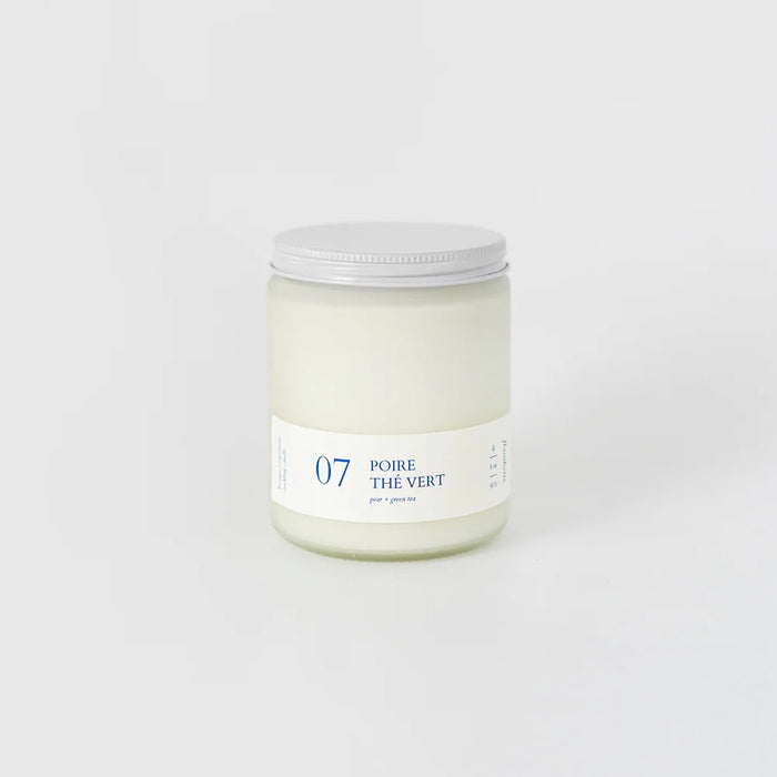 CANDLE, Pear + Green tea — by Flambette