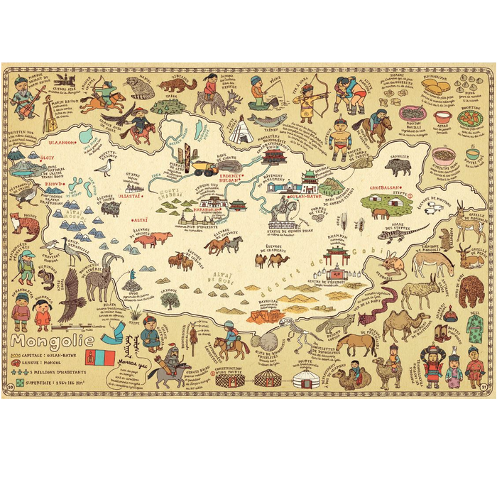 CARTES : VOYAGES PARMI MILLE CURIOSITÉS ET MERVEILLES DU MONDE — by Aleksandra Mizielinska & Daniel Mizielinski