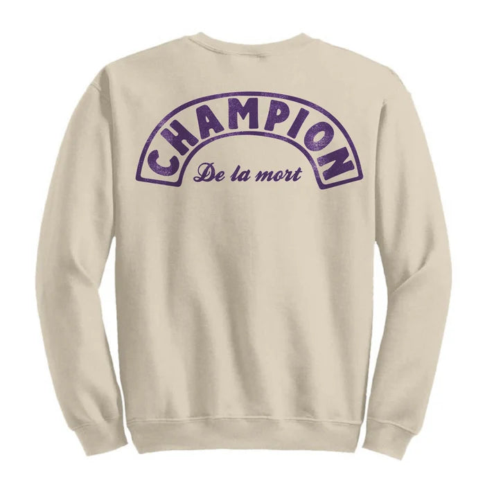 "CHAMPION DE LA MORT" SWEATSHIRT (Sand) – by Dead Champion