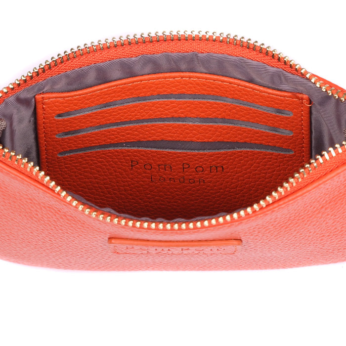 Chelsea Coin Purse Orange Spice-Pom Pom London