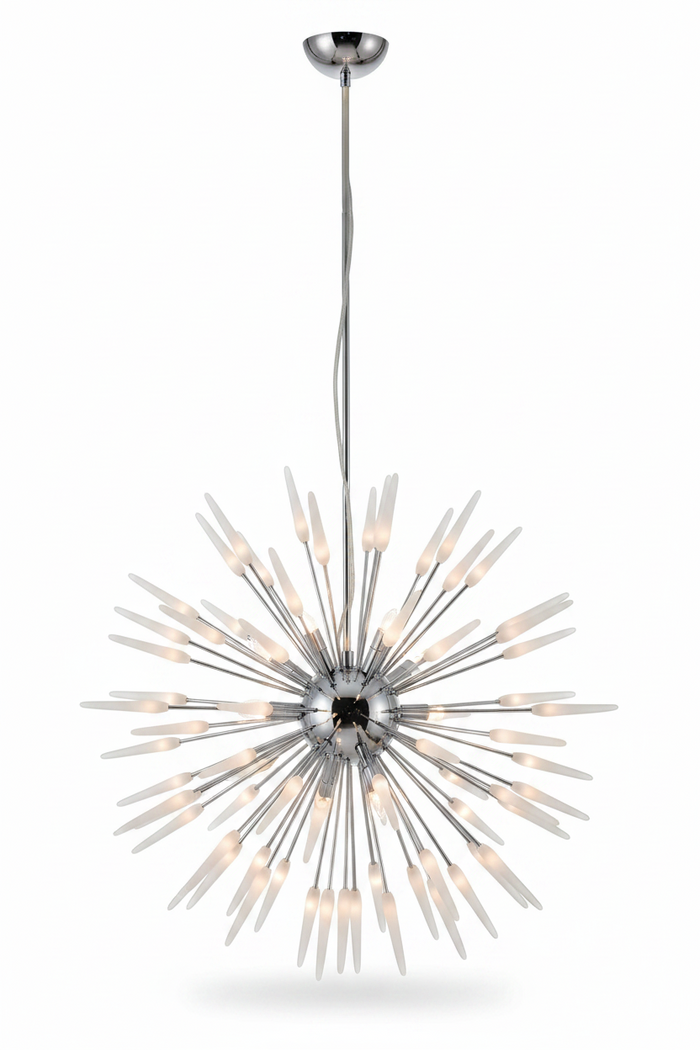 Chrome Dining Pendant Lamp 5976/450 – Sleek Chrome Ceiling Light for Dining Rooms & Kitchens | 450mm Modern Chrome Pendant