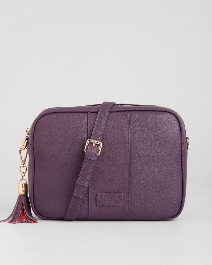 Pom Pom London City Plus Bag Purple Nightshade-Pom Pom London