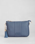 Pom Pom London City Slim Bag Slate Blue-Pom Pom London