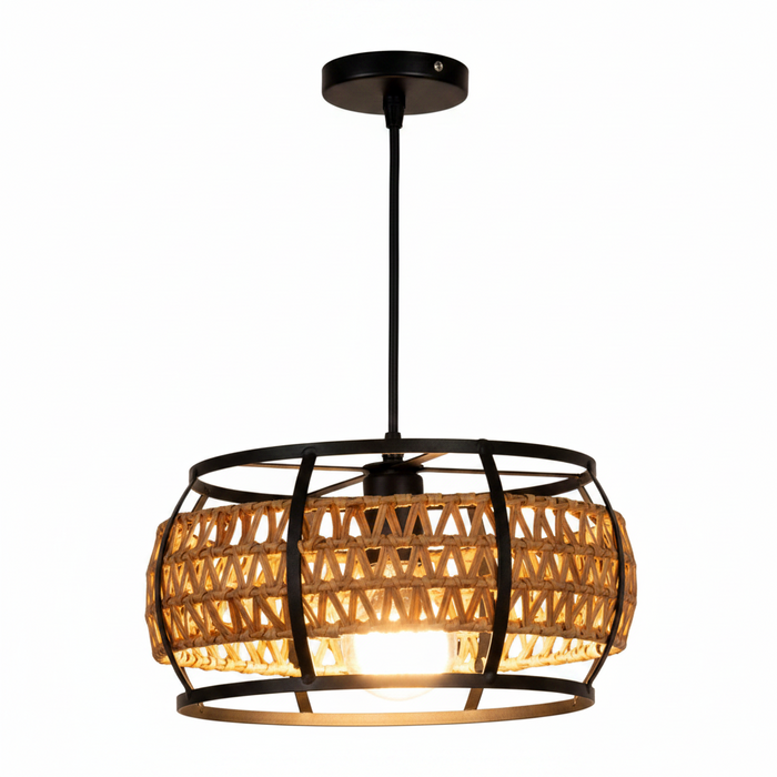 Classic Black Dining Lamp D6201 – Warm Ambient Black Dining Pendant for Dining Rooms & Kitchens | Quality Black Dining Table Light for Modern & Traditional Interiors
