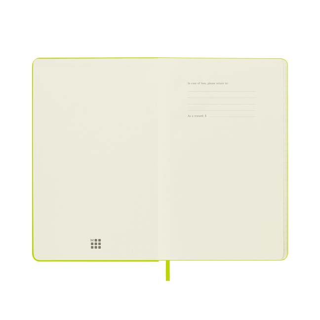 CLASSIC HARD COVER, LEMON GREEN (Different sizes + styles) — by Moleskine