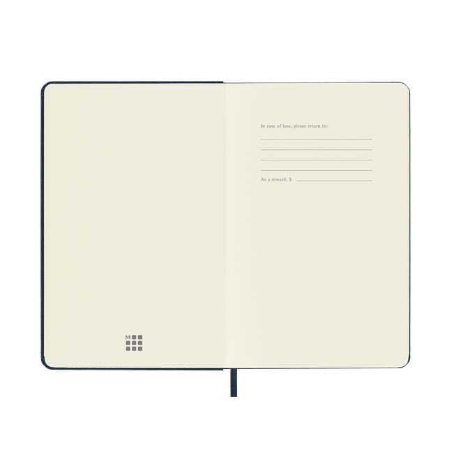 CLASSIC HARD COVER, SAPPHIRE BLUE (Different sizes + styles) — by Moleskine