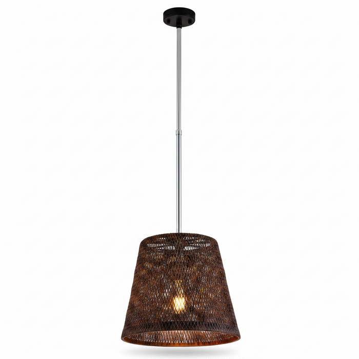 Coffee Bronze Dining Lamp 5016 FD-3015-1 DZ001 – Warm Bronze Dining Pendant for Dining Rooms | Rustic Industrial Coffee Bronze Dining Table Light