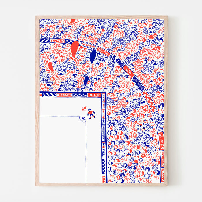 CORNER, 18" X 24" (screen printed) — by Benoit Tardif
