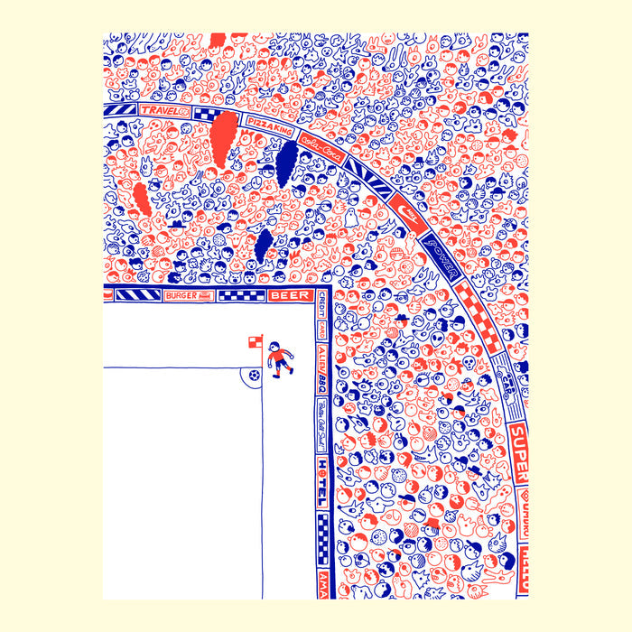 CORNER, 18" X 24" (screen printed) — by Benoit Tardif