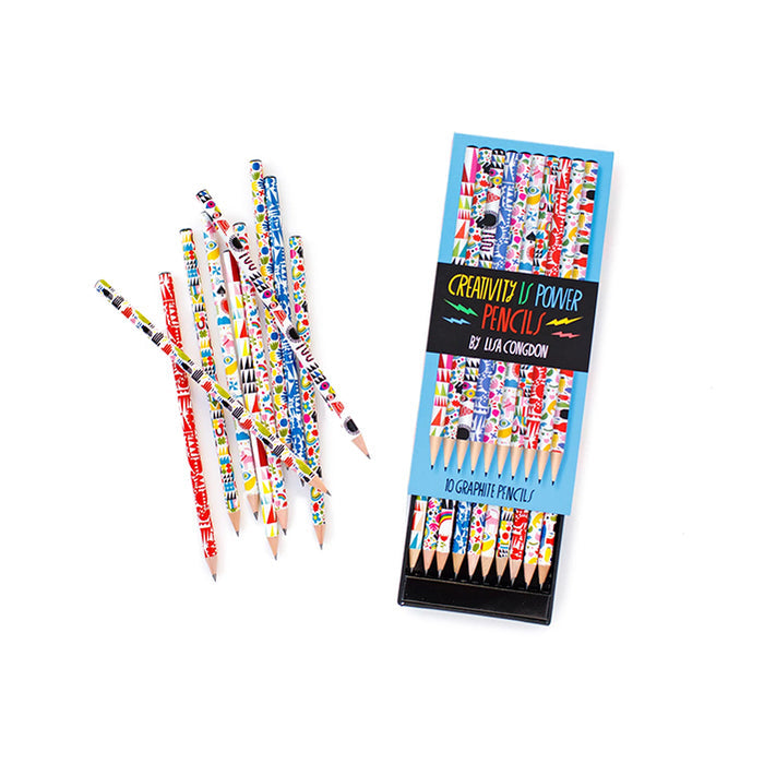 CREATIVITY IS POWER PENCILS — by Lisa Congdon