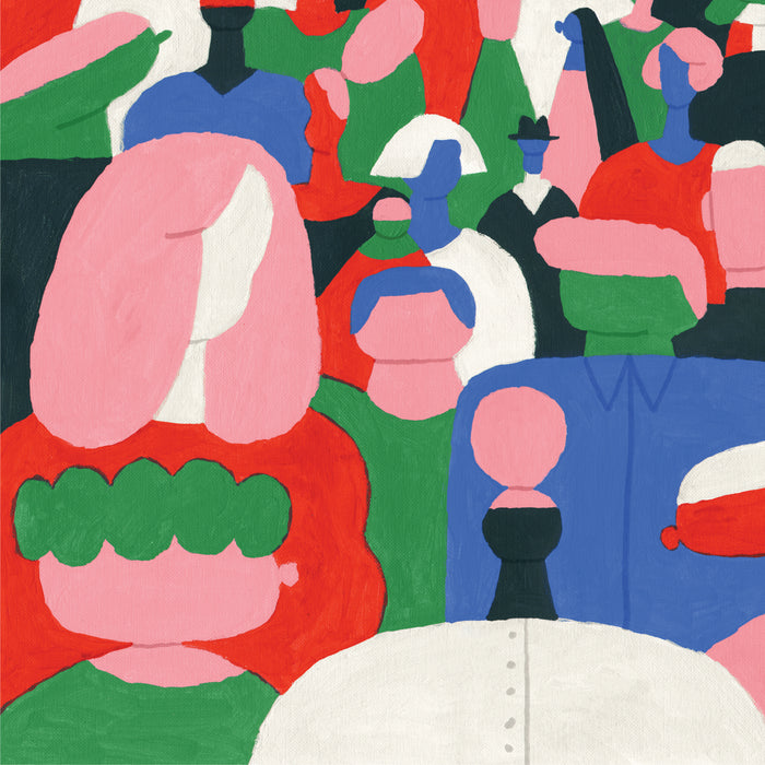 CROWD, 20" X 20" — by Anastacia Sholik