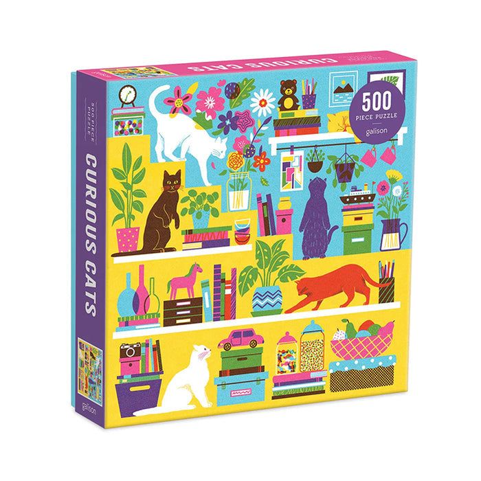 CURIOUS CATS 500 PIECE PUZZLE — by Galison
