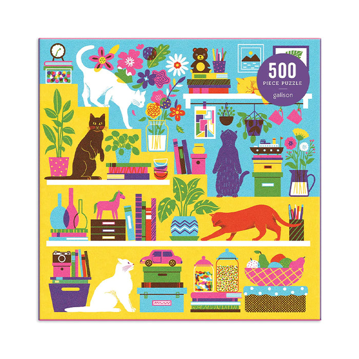 CURIOUS CATS 500 PIECE PUZZLE — by Galison