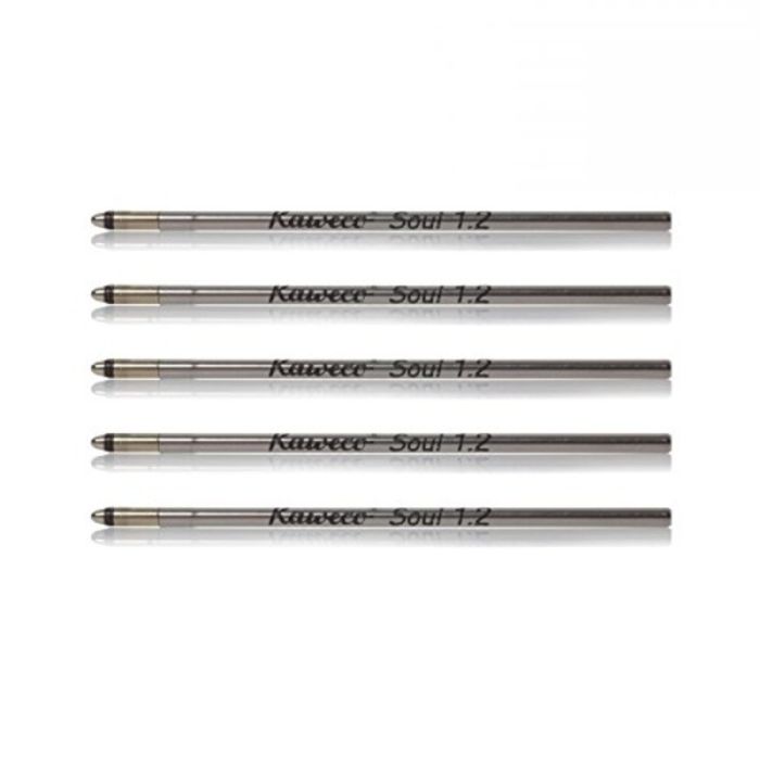 D1 BALLPEN 1.2 MM PEN BLACK REFILLS (5 PCS) — by Kaweco