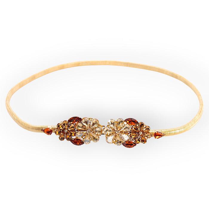 Daisy Topaz Crystal Flower Belt