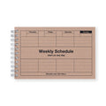 DAYFREE UNDATED WEEKLY SCHEDULE PLANNER (multiple colours) — by MARK'S