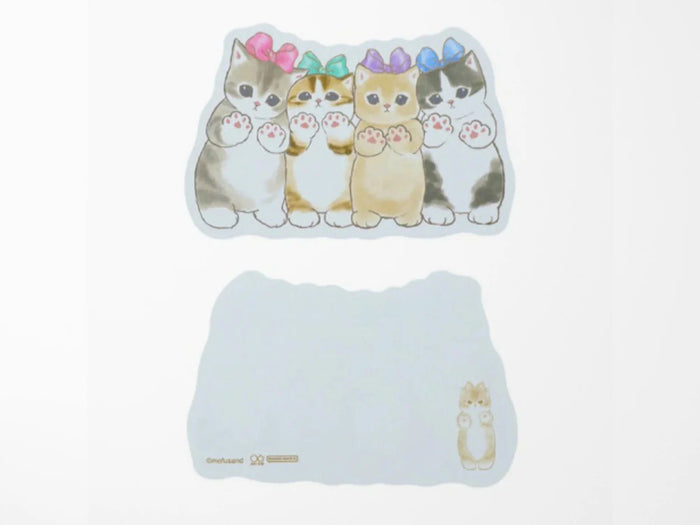 DIE-CUT MINI LETTER SET CAT PAWS — by Mofusand
