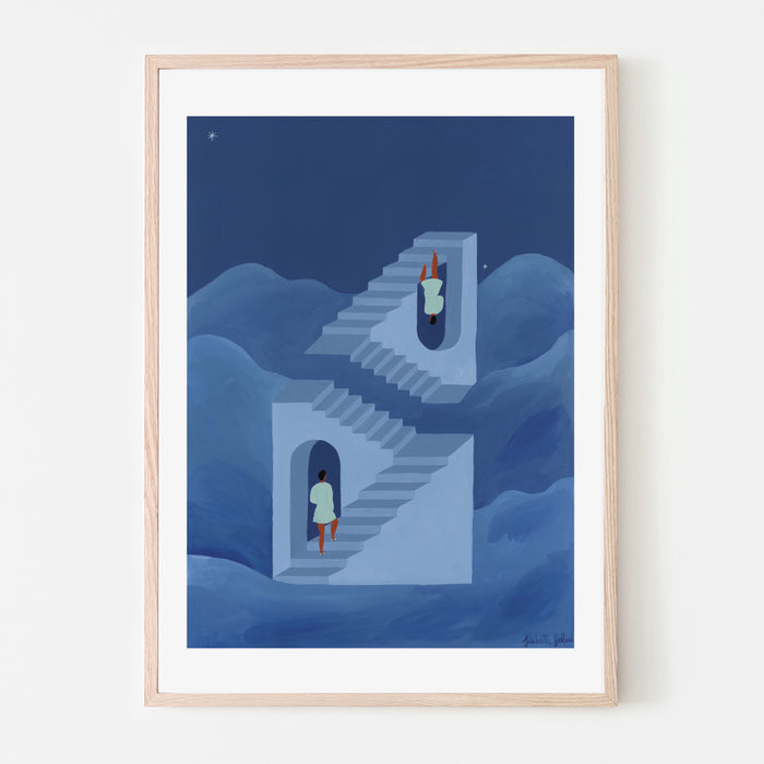 DIFFERENT WAY TO CLIMB, 18" X 24" — by Isabelle Feliu