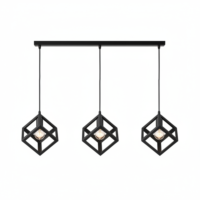 DINING LAMP 6014/3S (7767/3 BK) BLACK