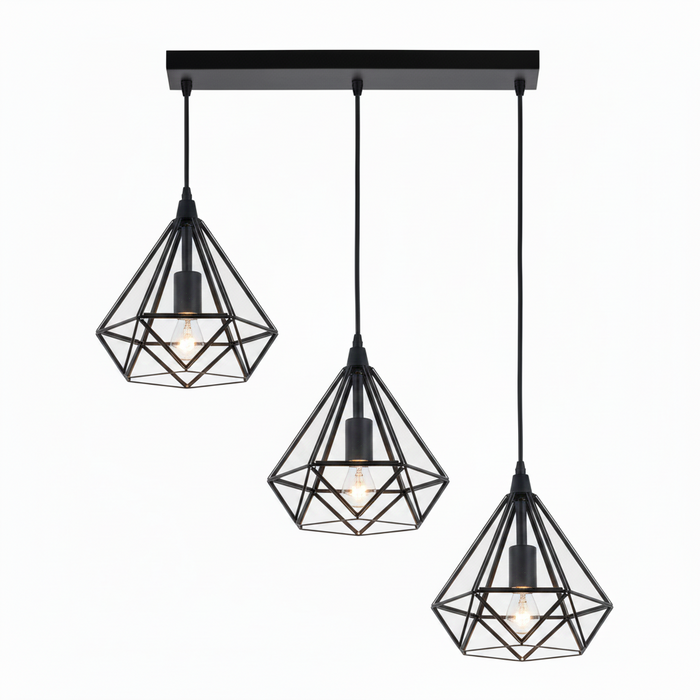 DINING LAMP 6033/3S (7921/3 BK) BLACK