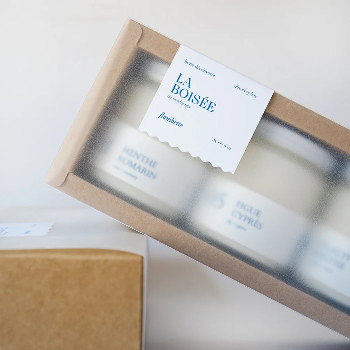 DISCOVERY SET, 3 CANDLES (Multiple styles) — by Flambette