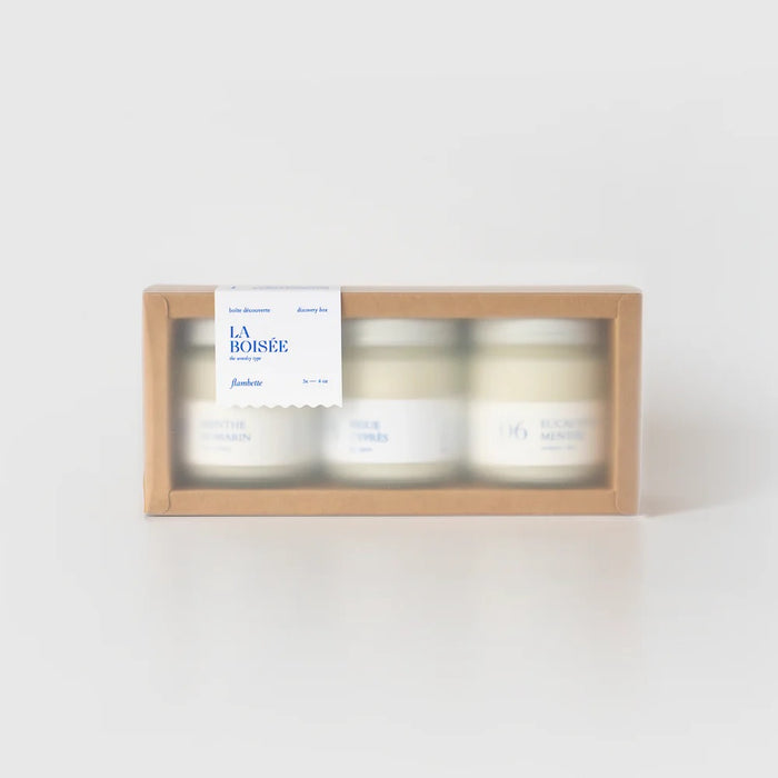 DISCOVERY SET, 3 CANDLES (Multiple styles) — by Flambette