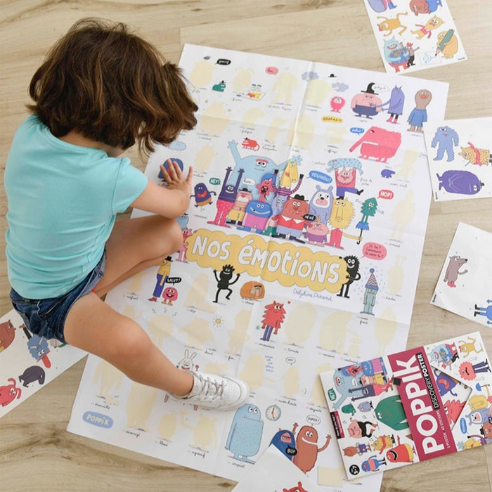 DISCOVERY STICKERS POSTER “SCHMOUKS, HOW DO YOU FEEL?” — by Poppik