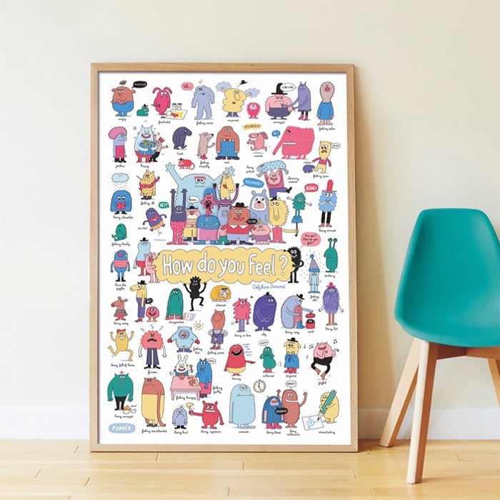 DISCOVERY STICKERS POSTER “SCHMOUKS, HOW DO YOU FEEL?” — by Poppik