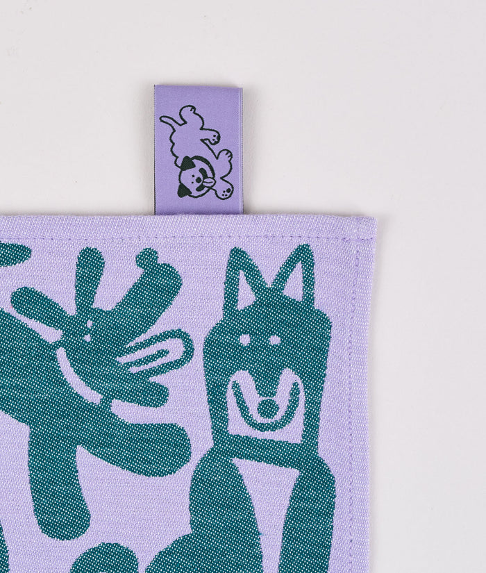 "DOGS DAY OUT" TEA TOWEL — by Cari Vander Yacht