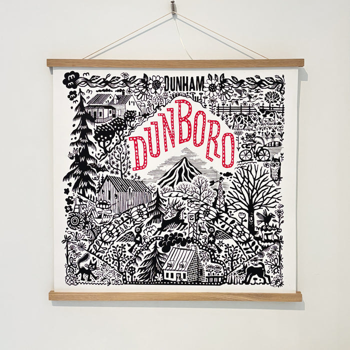 DUNBORO, 23" x 23" — by Simon Bossé