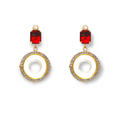 Carlo Zini  Precious Swarovski® crystals inspires the unique design of this extraordinary earrings