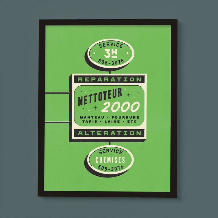 ENSEIGNE DE NETTOYEUR #1 (multiple sizes) — by Simon L’Archevêque