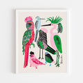 EXOTIC BIRDS, 8" X 10" — by Gertrudis Shaw