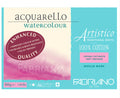 Fabriano Artistico Watercolour Pad 12 100% cotton Sheets 300gsm - Hot Pressed