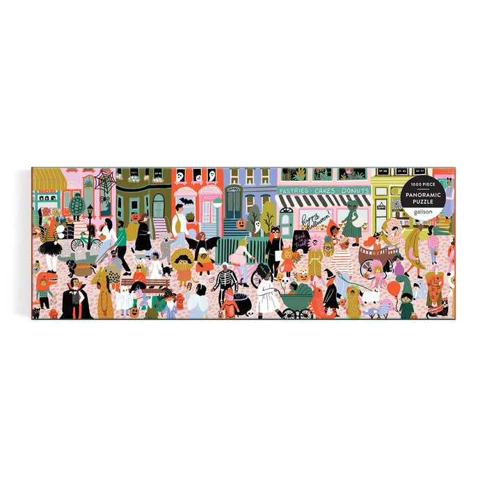 “FALL HALLOWEEN PARADE” 1000 PIECE PANORAMIC PUZZLE — by Bethany Robertson