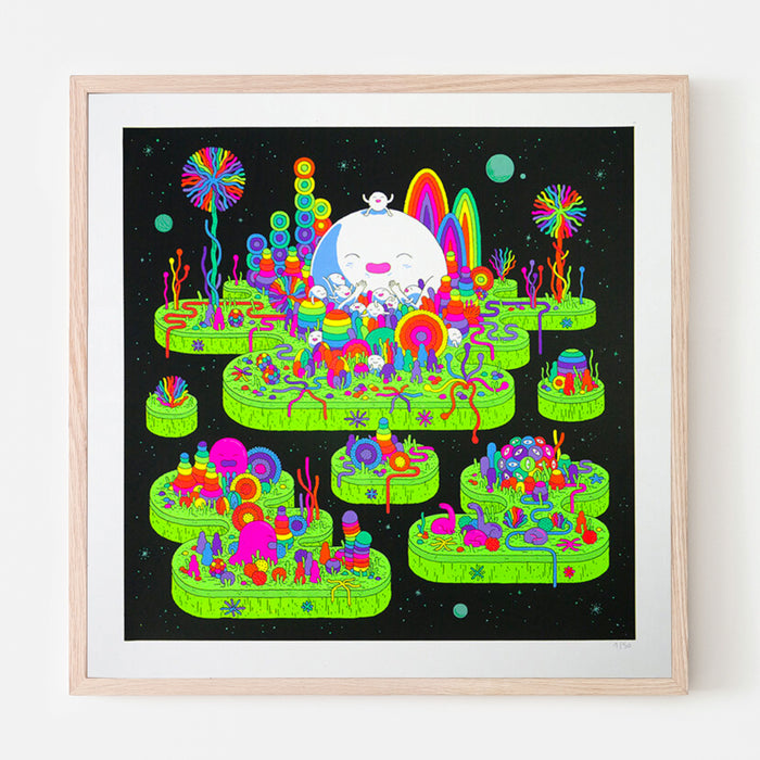 FAMILY – TRIPTYCH, Silkscreen - 50x50 cm  — by Jesse Jacobs