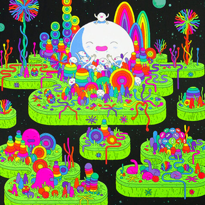 FAMILY – TRIPTYCH, Silkscreen - 50x50 cm  — by Jesse Jacobs