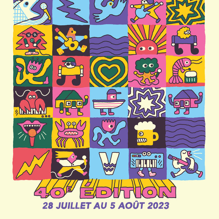 FESTIVAL EN CHANSON DE PETITE VALLÉE, 18 x 24"  40e ÉDITION – by Benoit Tardif