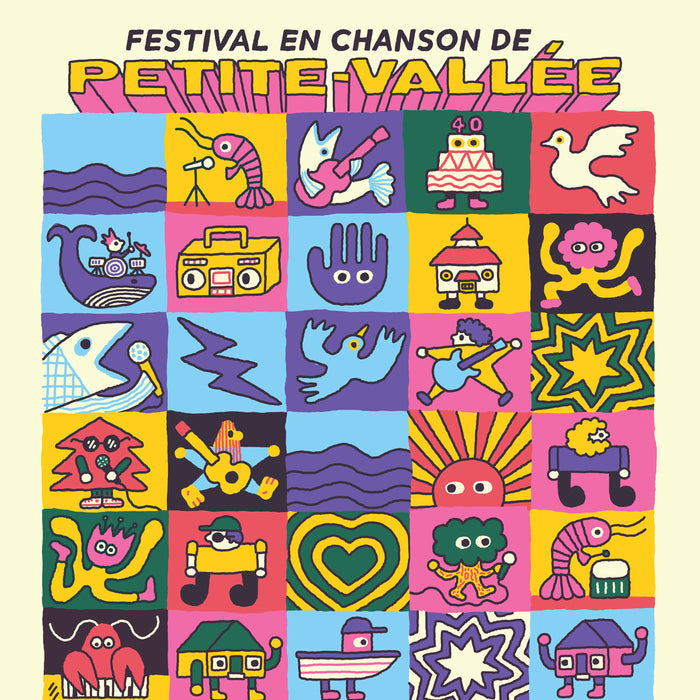 FESTIVAL EN CHANSON DE PETITE VALLÉE, 18 x 24"  40e ÉDITION – by Benoit Tardif