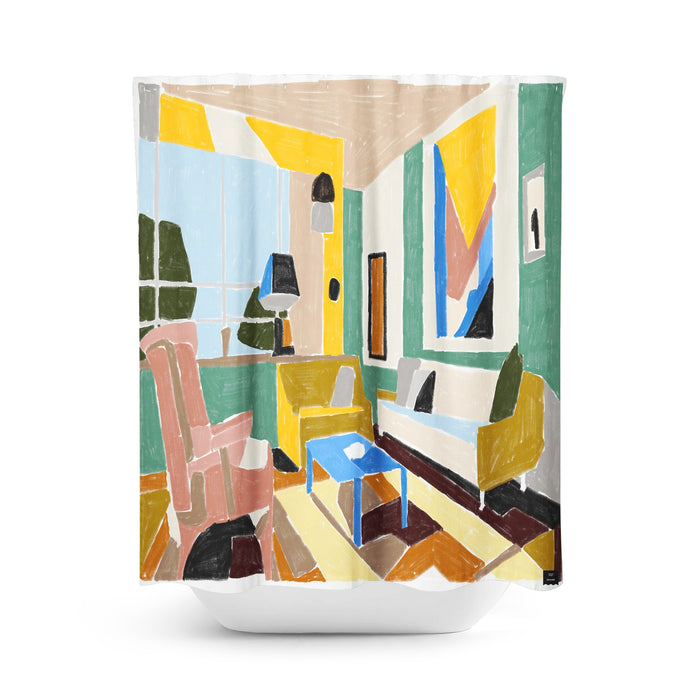 FICTION Shower Curtain — by Jeraume