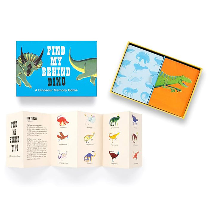 FIND MY BEHIND DINO MEMORY GAME — by Laurence King Publishing