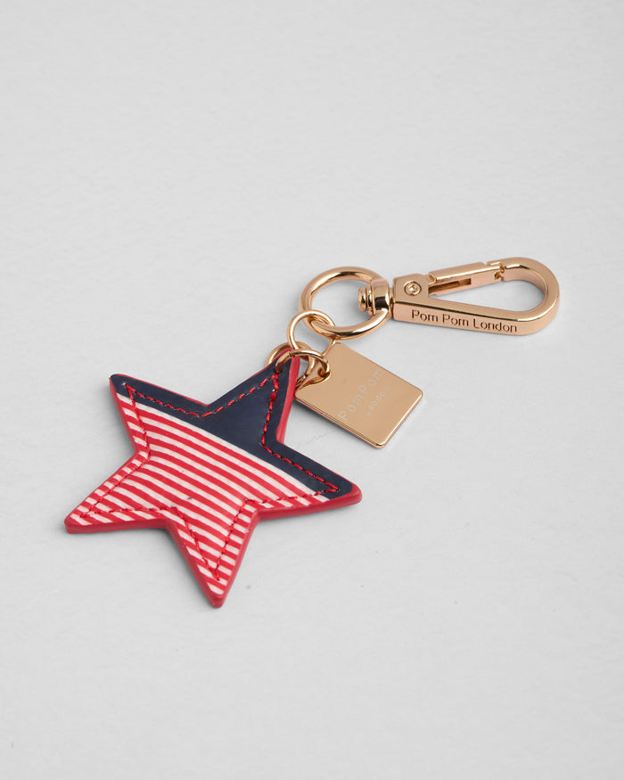 Flag Star Keyring-Pom Pom London